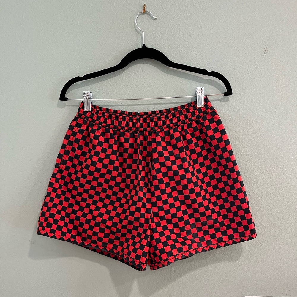 Clare V. St. Martin Checkered Women's Shorts - medium